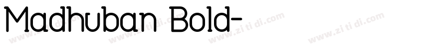 Madhuban Bold字体转换
